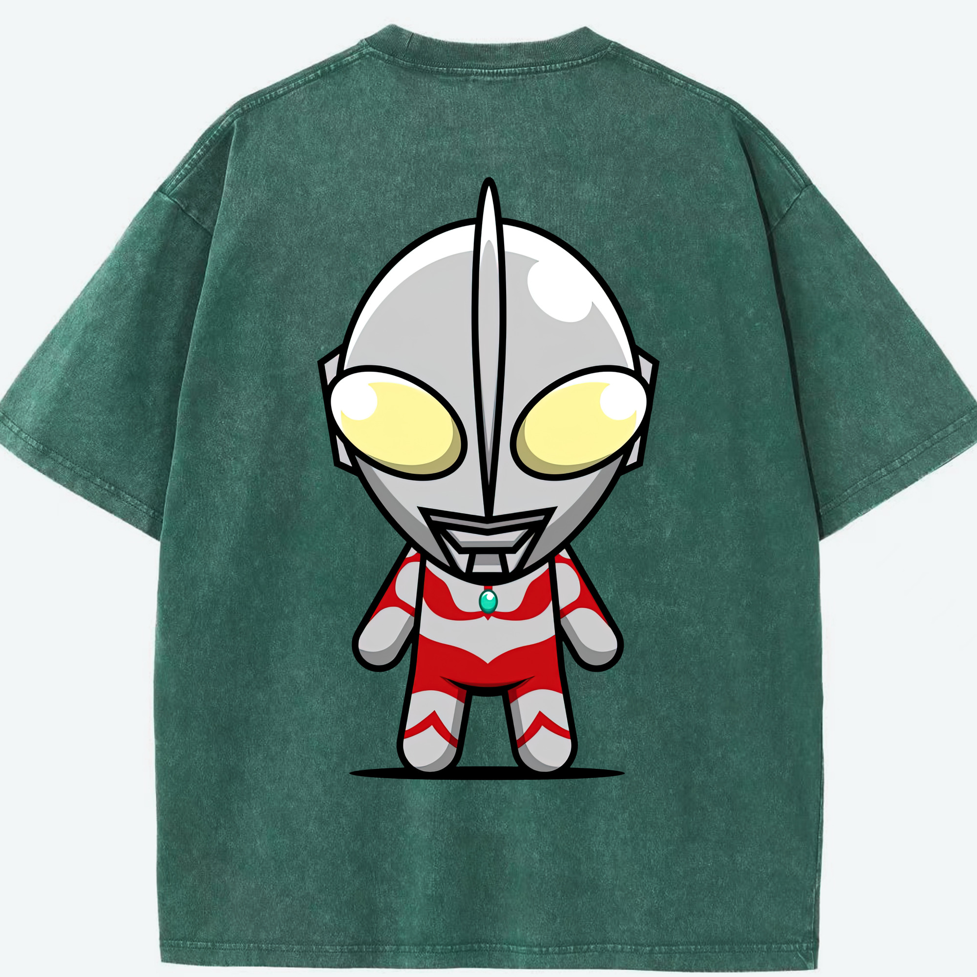 （画像用） ウルトラマン Ultraman 綿100% ヴィンテージ風 半袖Tシャツ（背面プリント）